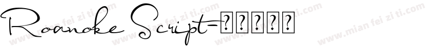 Roanoke Script字体转换